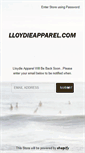 Mobile Screenshot of lloydieapparel.com